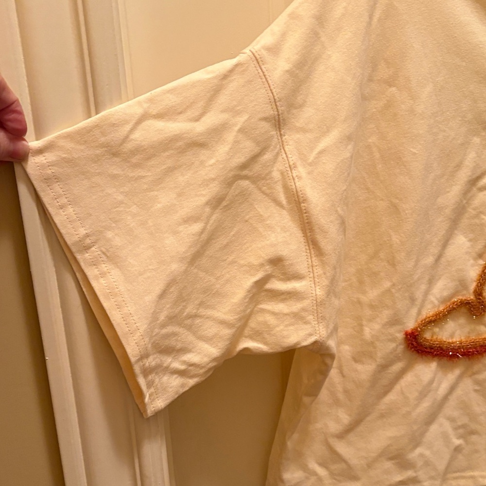 Peach Love California Cream Tee with Cowboy Boots Design - Picture 4 of 4